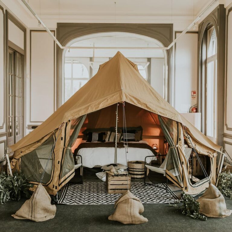Autentic | Luxury Glamping Bell Tents - Turmeric Jack Bell Tent furnished and set up by Typyk