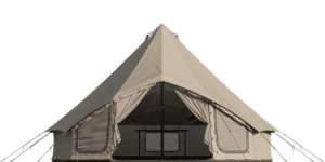 Autentic | Luxury Glamping Bell Tents - Front render of a Desert Jack Bell Tent 5.2