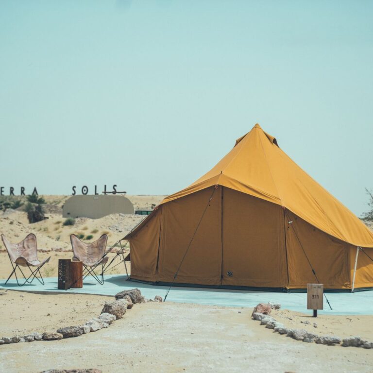 Autentic | Luxury Glamping Bell Tents - A Turmeric Jack Bell Tent at Terra Solis in Dubai