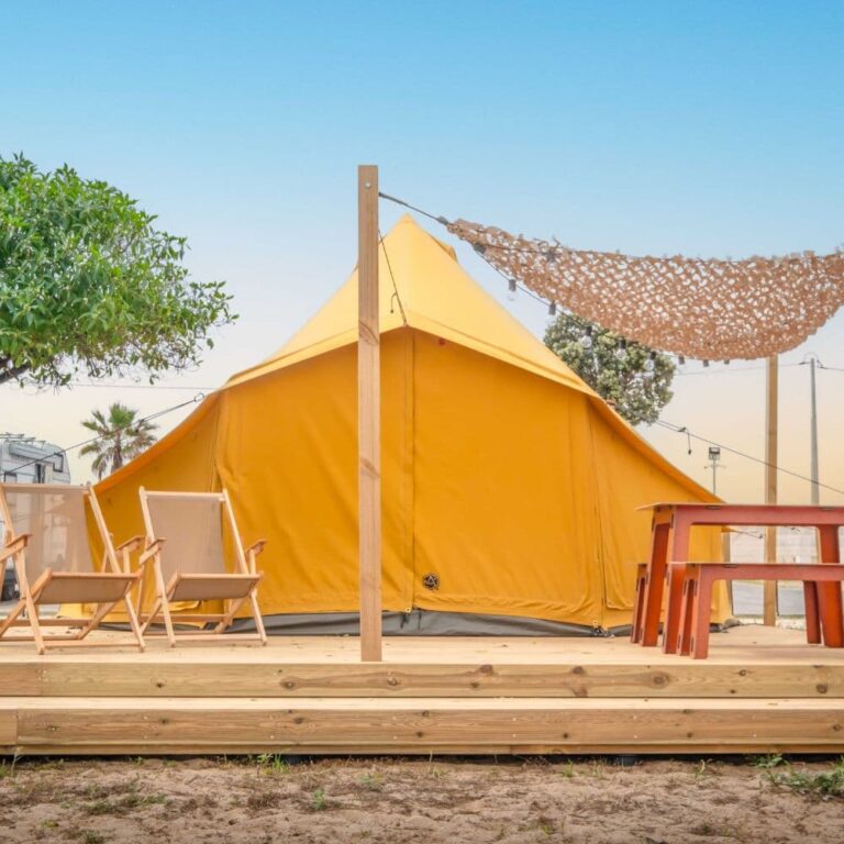 Autentic | Luxury Glamping Bell Tents - Autentic's Turmeric Jack Bell 5.2 at Camp Faro in Portugal