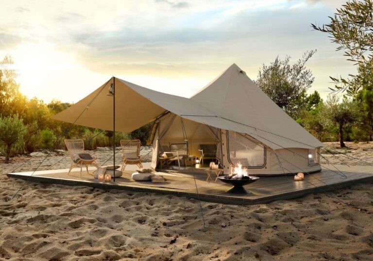 Autentic | Luxury Glamping Bell Tents - Autentic luxury canvas tent – ideal solution for entrepreneurs and hospitality professionals looking to start a glamping business or expand their outdoor accommodations. This high-quality, weatherproof glamping tent offers a unique guest experience for eco-resorts, boutique hotels, campsites, and event organizers seeking durable, modular, and stylish outdoor lodging solutions