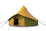 Autentic  - Front view of the Autentic Turmeric Middle & Little Bell Tent